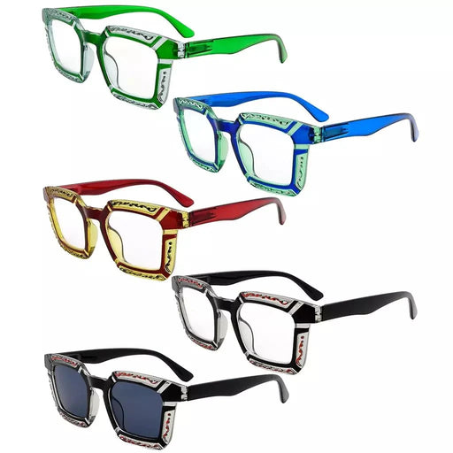 eyekeeper.com 5 Pack Floral Pattern Design Reading Glasses R2106 Eyeglasses White Smoke 5 Pairs Mix / without magnification,5 Pairs Mix / +0.50,5 Pairs Mix / +0.75,5 Pairs Mix / +1.00,5 Pairs Mix / +1.25,5 Pairs Mix / +1.50,5 Pairs Mix / +1.75,5 Pairs Mix / +2.00,5 Pairs Mix / +2.25,5 Pairs Mix / +2.50,5 Pairs Mix / +2.75,5 Pairs Mix / +3.00