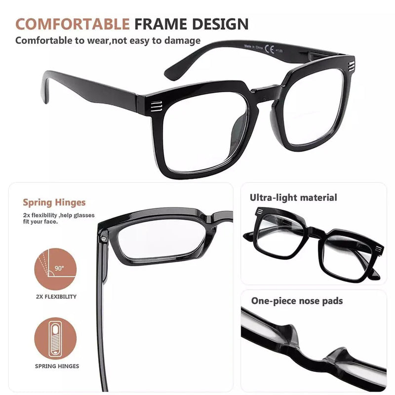 eyekeeper.com 5 Pack Modern Readers Square Reading Glasses R2104 Eyeglasses White Smoke 5 Pairs Mix / without magnification,5 Pairs Mix / +0.50,5 Pairs Mix / +0.75,5 Pairs Mix / +1.00,5 Pairs Mix / +1.25,5 Pairs Mix / +1.50,5 Pairs Mix / +1.75,5 Pairs Mix / +2.00,5 Pairs Mix / +2.25,5 Pairs Mix / +2.50,5 Pairs Mix / +2.75,5 Pairs Mix / +3.00