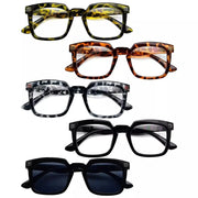 eyekeeper.com 5 Pack Modern Readers Square Reading Glasses R2104 Eyeglasses White Smoke 5 Pairs Mix / without magnification,5 Pairs Mix / +0.50,5 Pairs Mix / +0.75,5 Pairs Mix / +1.00,5 Pairs Mix / +1.25,5 Pairs Mix / +1.50,5 Pairs Mix / +1.75,5 Pairs Mix / +2.00,5 Pairs Mix / +2.25,5 Pairs Mix / +2.50,5 Pairs Mix / +2.75,5 Pairs Mix / +3.00