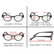 eyekeeper.com 5 Pack Oval Blue Light Filter Reading Glasses UVR091 Eyeglasses White Smoke 5 Pairs Mix / without magnification,5 Pairs Mix / +0.50,5 Pairs Mix / +0.75,5 Pairs Mix / +1.00,5 Pairs Mix / +1.25,5 Pairs Mix / +1.50,5 Pairs Mix / +3.00,5 Pairs Mix / +3.50,5 Pairs Mix / +4.00