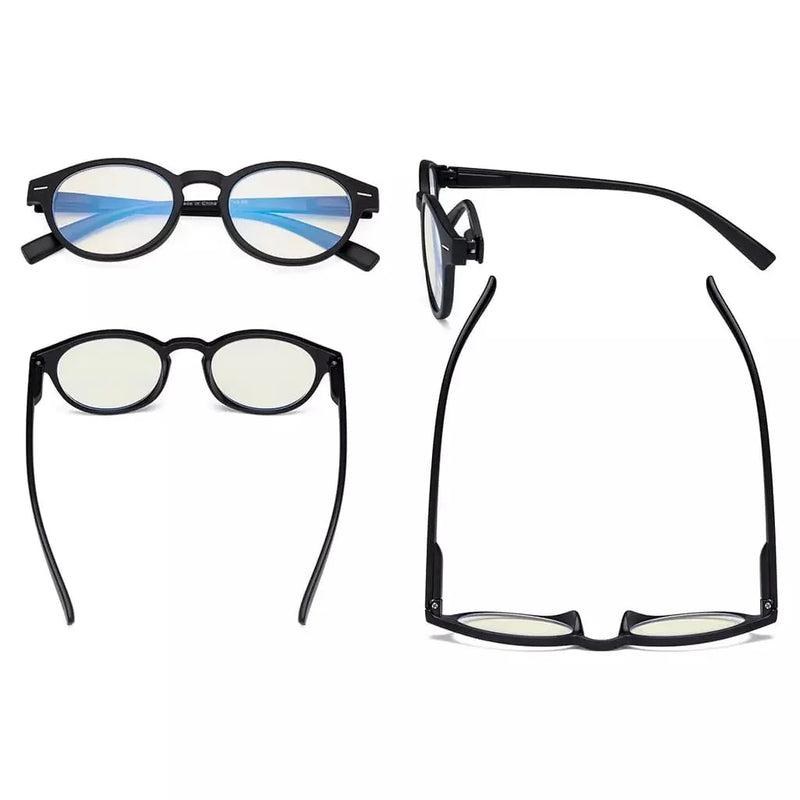 eyekeeper.com 5 Pack Oval Blue Light Filter Reading Glasses UVR091 Eyeglasses White Smoke 5 Pairs Mix / without magnification,5 Pairs Mix / +0.50,5 Pairs Mix / +0.75,5 Pairs Mix / +1.00,5 Pairs Mix / +1.25,5 Pairs Mix / +1.50,5 Pairs Mix / +3.00,5 Pairs Mix / +3.50,5 Pairs Mix / +4.00