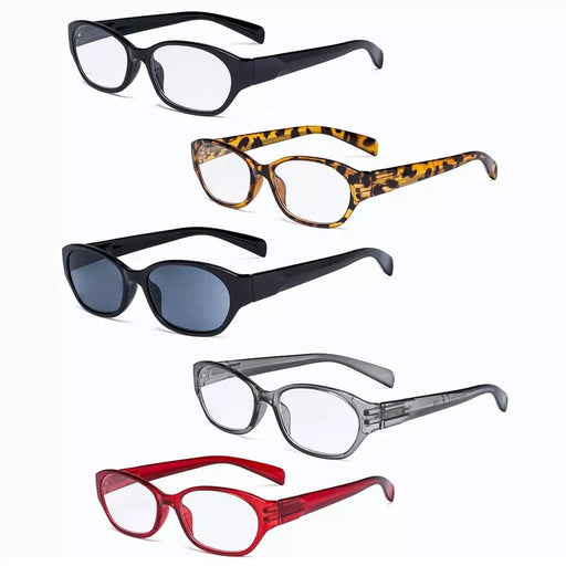 eyekeeper.com 5 Pack Oval Fashion Reading Glasses Include Sunglasses R9101 Eyeglasses White Smoke 5 Pairs Mix / +0.50,5 Pairs Mix / +0.75,5 Pairs Mix / +1.00,5 Pairs Mix / +1.25,5 Pairs Mix / +1.50,5 Pairs Mix / +1.75,5 Pairs Mix / +2.00,5 Pairs Mix / +2.25,5 Pairs Mix / +2.50,5 Pairs Mix / +3.00,5 Pairs Mix / +3.50,5 Pairs Mix / +4.00
