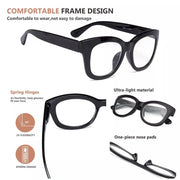 eyekeeper.com 5 Pack Oversized Retro Reading Glasses Classic Square Readers FH1555 Eyeglasses White Smoke 5 Pairs Mix / without magnification,5 Pairs Mix / +0.50,5 Pairs Mix / +0.75,5 Pairs Mix / +1.00,5 Pairs Mix / +1.25,5 Pairs Mix / +1.50,5 Pairs Mix / +1.75,5 Pairs Mix / +2.00,5 Pairs Mix / +2.25,5 Pairs Mix / +2.50,5 Pairs Mix / +2.75,5 Pairs Mix / +3.00