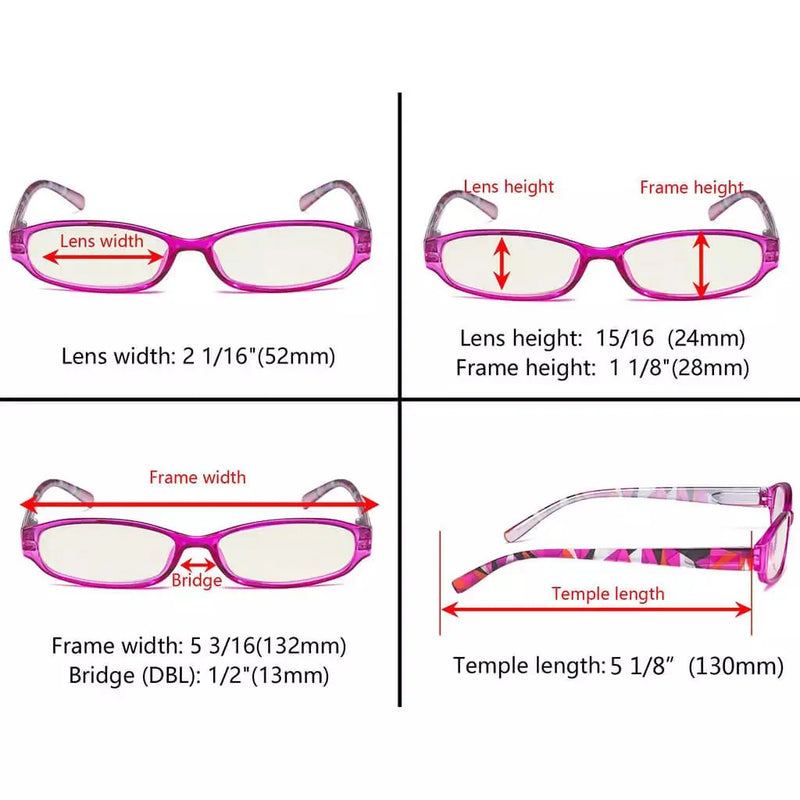 eyekeeper.com 5 Pack Pattern Blue Light Filter Reading Glasses UVR9104G Eyeglasses White Smoke 5 Pairs Mix / without magnification,5 Pairs Mix / +0.50,5 Pairs Mix / +0.75,5 Pairs Mix / +1.00,5 Pairs Mix / +1.50,5 Pairs Mix / +1.75,5 Pairs Mix / +2.00,5 Pairs Mix / +2.25,5 Pairs Mix / +2.50