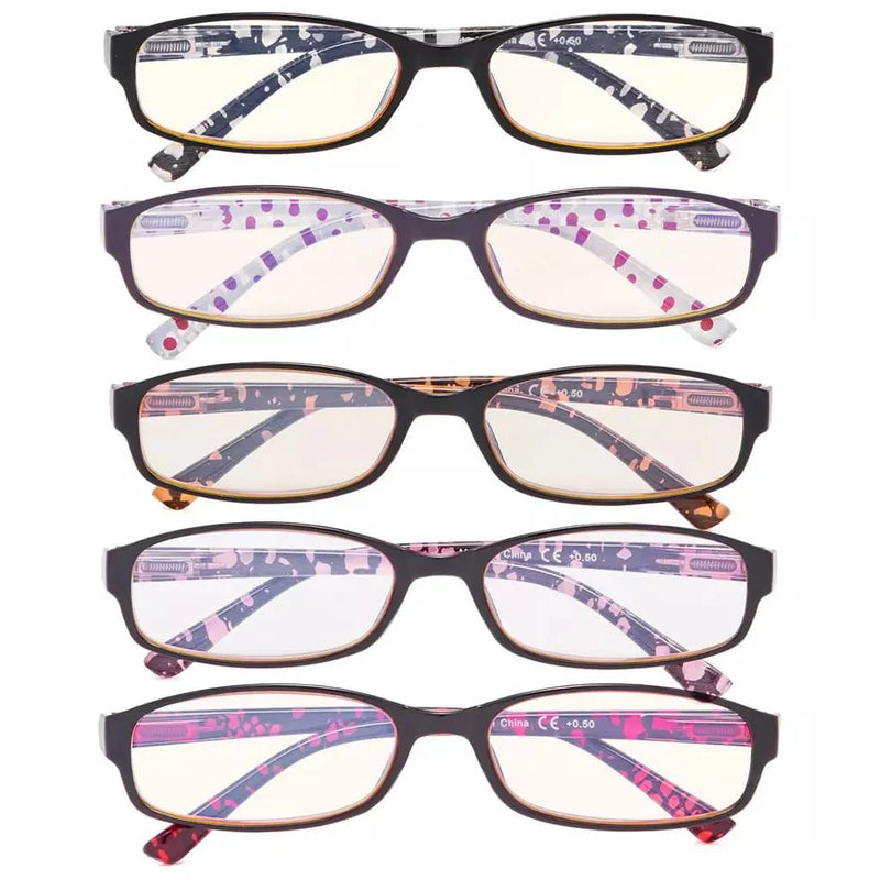 eyekeeper.com 5 Pack Polka Dots Blue Light Filter Reading Glasses CG908P Eyeglasses White Smoke 5 Pairs Mix / without magnification,5 Pairs Mix / +0.50,5 Pairs Mix / +0.75,5 Pairs Mix / +1.00,5 Pairs Mix / +1.25,5 Pairs Mix / +1.50,5 Pairs Mix / +1.75,5 Pairs Mix / +2.00,5 Pairs Mix / +2.25,5 Pairs Mix / +2.50,5 Pairs Mix / +2.75,5 Pairs Mix / +3.00