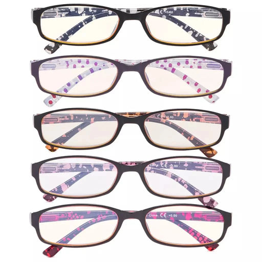 eyekeeper.com 5 Pack Polka Dots Blue Light Filter Reading Glasses CG908P Eyeglasses White Smoke 5 Pairs Mix / without magnification,5 Pairs Mix / +0.50,5 Pairs Mix / +0.75,5 Pairs Mix / +1.00,5 Pairs Mix / +1.25,5 Pairs Mix / +1.50,5 Pairs Mix / +1.75,5 Pairs Mix / +2.00,5 Pairs Mix / +2.25,5 Pairs Mix / +2.50,5 Pairs Mix / +2.75,5 Pairs Mix / +3.00
