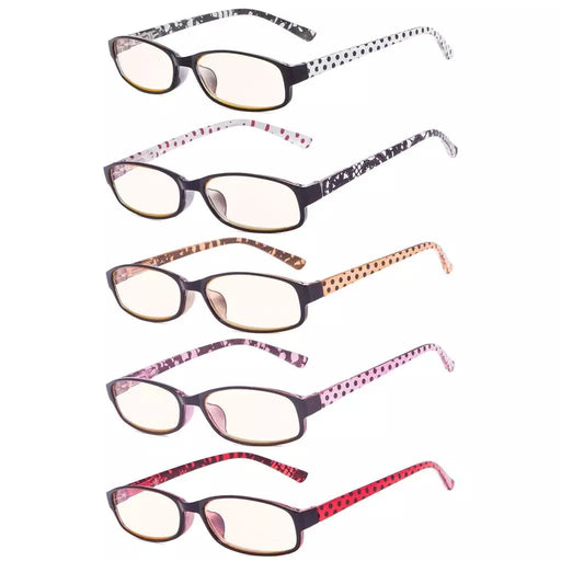 eyekeeper.com 5 Pack Polka Dots Blue Light Filter Reading Glasses CG908P Eyeglasses White Smoke 5 Pairs Mix / without magnification,5 Pairs Mix / +0.50,5 Pairs Mix / +0.75,5 Pairs Mix / +1.00,5 Pairs Mix / +1.25,5 Pairs Mix / +1.50,5 Pairs Mix / +1.75,5 Pairs Mix / +2.00,5 Pairs Mix / +2.25,5 Pairs Mix / +2.50,5 Pairs Mix / +2.75,5 Pairs Mix / +3.00