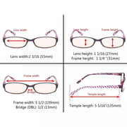 eyekeeper.com 5 Pack Polka Dots Blue Light Filter Reading Glasses CG908P Eyeglasses White Smoke 5 Pairs Mix / without magnification,5 Pairs Mix / +0.50,5 Pairs Mix / +0.75,5 Pairs Mix / +1.00,5 Pairs Mix / +1.25,5 Pairs Mix / +1.50,5 Pairs Mix / +1.75,5 Pairs Mix / +2.00,5 Pairs Mix / +2.25,5 Pairs Mix / +2.50,5 Pairs Mix / +2.75,5 Pairs Mix / +3.00