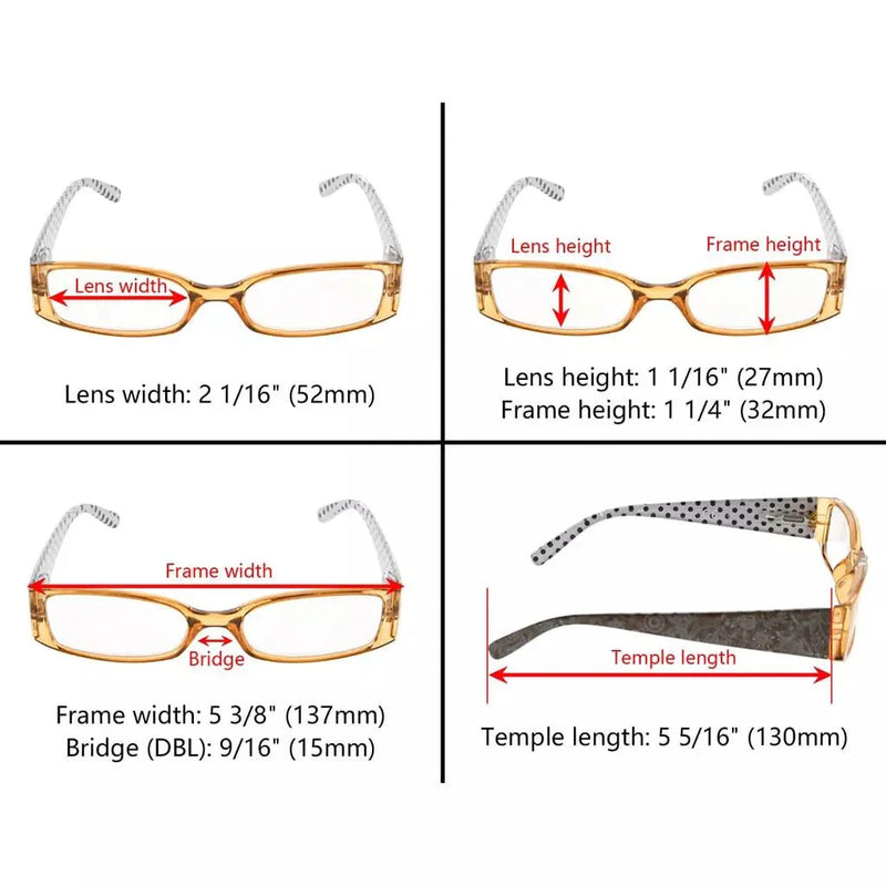 eyekeeper.com 5 Pack Polka Dots Reading Glasses R040P Eyeglasses White Smoke 5 Pairs Mix / +0.50,5 Pairs Mix / +0.75,5 Pairs Mix / +1.00,5 Pairs Mix / +1.25,5 Pairs Mix / +1.50,5 Pairs Mix / +1.75,5 Pairs Mix / +2.00,5 Pairs Mix / +2.25,5 Pairs Mix / +2.50,5 Pairs Mix / +2.75,5 Pairs Mix / +3.00,5 Pairs Mix / +3.50,5 Pairs Mix / +