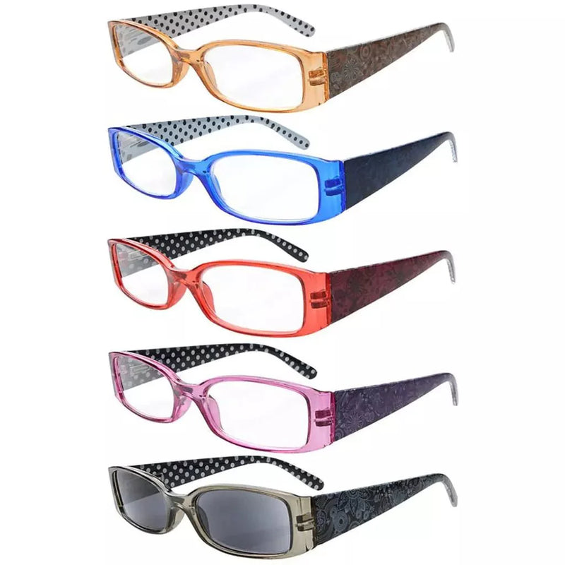 eyekeeper.com 5 Pack Polka Dots Reading Glasses R040P Eyeglasses White Smoke 5 Pairs Mix / +0.50,5 Pairs Mix / +0.75,5 Pairs Mix / +1.00,5 Pairs Mix / +1.25,5 Pairs Mix / +1.50,5 Pairs Mix / +1.75,5 Pairs Mix / +2.00,5 Pairs Mix / +2.25,5 Pairs Mix / +2.50,5 Pairs Mix / +2.75,5 Pairs Mix / +3.00,5 Pairs Mix / +3.50,5 Pairs Mix / +