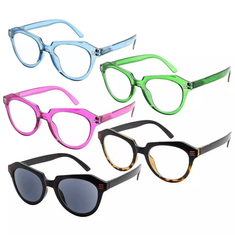 eyekeeper.com 5 Pack Polygon Reading Glasses Chic Eyeglasses R2110 Eyeglasses White Smoke 5 Pairs Mix / without magnification,5 Pairs Mix / +0.50,5 Pairs Mix / +0.75,5 Pairs Mix / +1.00,5 Pairs Mix / +1.25,5 Pairs Mix / +1.50,5 Pairs Mix / +1.75,5 Pairs Mix / +2.00,5 Pairs Mix / +2.25,5 Pairs Mix / +2.50,5 Pairs Mix / +2.75,5 Pairs Mix / +3.00