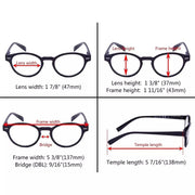 eyekeeper.com 5 Pack Reading Glasses include Computer Readers R091 Eyeglasses White Smoke 5 Pairs Mix / +0.50,5 Pairs Mix / +0.75,5 Pairs Mix / +1.00,5 Pairs Mix / +2.25,5 Pairs Mix / +2.50