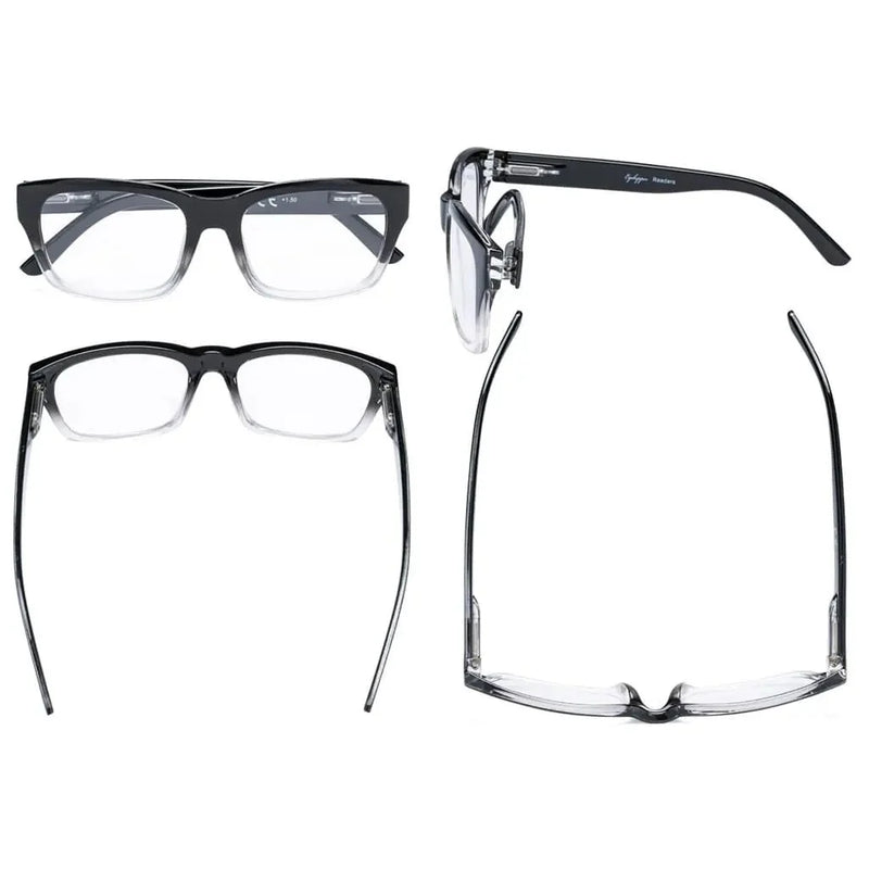 eyekeeper.com 5 Pack Reading Glasses R045 Eyeglasses White Smoke 5 Pairs Mix / +0.50,5 Pairs Mix / +0.75,5 Pairs Mix / +1.00,5 Pairs Mix / +1.50