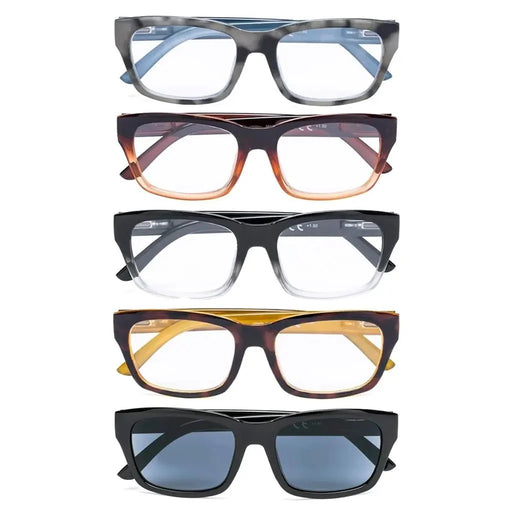 eyekeeper.com 5 Pack Reading Glasses R045 Eyeglasses White Smoke 5 Pairs Mix / +0.50,5 Pairs Mix / +0.75,5 Pairs Mix / +1.00,5 Pairs Mix / +1.50