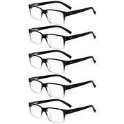 eyekeeper.com 5 Pack Vintage Reading Eyeglasses Classic Readers R032 Eyeglasses White Smoke Black Clear-5pcs / without magnification,Black Clear-5pcs / +0.50,Black Clear-5pcs / +0.75,Black Clear-5pcs / +1.00,Black Clear-5pcs / +1.25,Black Clear-5pcs / +1.50,Black Clear-5pcs / +1.75,Black Clear-5pcs / +2.00,Black Clear-5pcs / +2.25,Black Clear-5p