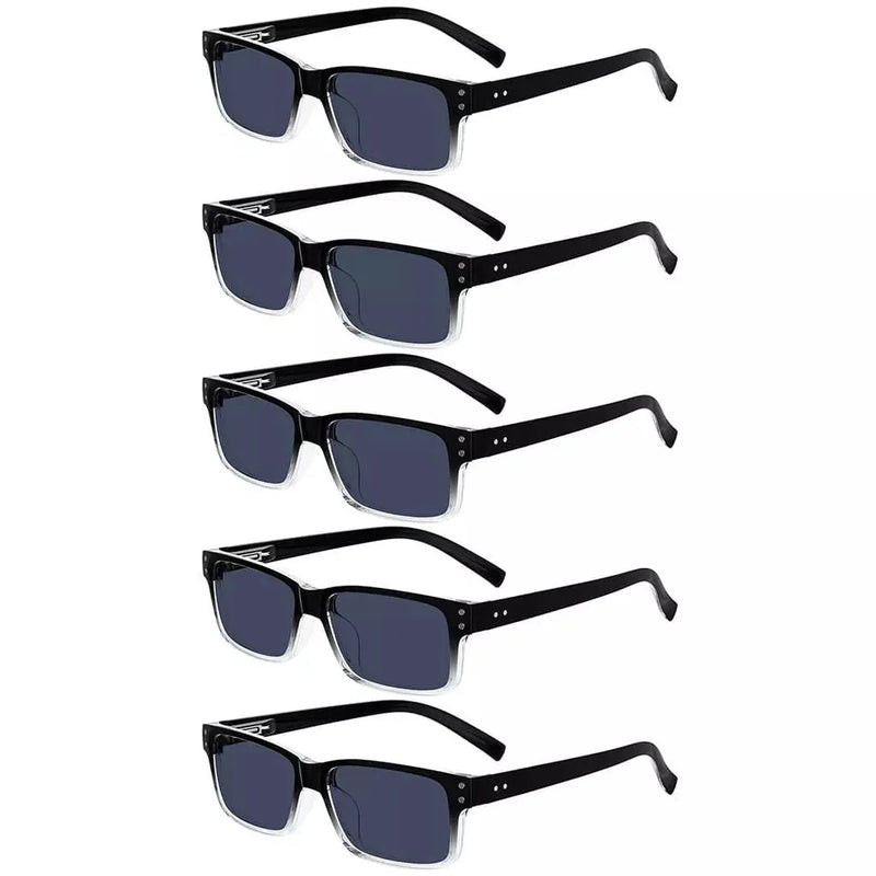 eyekeeper.com 5 Pack Reading Glasses Retro Rectangle Readers R032-A Eyeglasses White Smoke Grey Lens-5pcs / +0.25,Grey Lens-5pcs / +0.50,Grey Lens-5pcs / +0.75,Grey Lens-5pcs / +1.00,Grey Lens-5pcs / +1.25,Grey Lens-5pcs / +1.50,Grey Lens-5pcs / +1.75,Grey Lens-5pcs / +2.00,Grey Lens-5pcs / +2.25,Grey Lens-5pcs / +2.50,Grey Lens-5pcs / +2.75,Gr