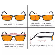 eyekeeper.com 5 Pack Rectangle Blue Light Blocking Reading Glasses DS802 Eyeglasses White Smoke 5 Pairs Mix / +0.50,5 Pairs Mix / +0.75,5 Pairs Mix / +1.00,5 Pairs Mix / +1.25,5 Pairs Mix / +1.50,5 Pairs Mix / +1.75,5 Pairs Mix / +2.00,5 Pairs Mix / +2.25,5 Pairs Mix / +3.00