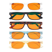 eyekeeper.com 5 Pack Rectangle Blue Light Blocking Reading Glasses DSR066 Eyeglasses White Smoke 5 Pairs Mix / +0.50,5 Pairs Mix / +0.75,5 Pairs Mix / +1.00,5 Pairs Mix / +1.25,5 Pairs Mix / +1.50,5 Pairs Mix / +1.75,5 Pairs Mix / +2.00