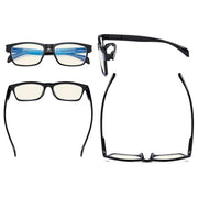 eyekeeper.com 5 Pack Rectangle Blue Light Filter Reading Glasses UVR090 Eyeglasses White Smoke 5 Pairs Mix / without magnification,5 Pairs Mix / +0.50,5 Pairs Mix / +0.75,5 Pairs Mix / +1.00,5 Pairs Mix / +1.25,5 Pairs Mix / +1.50,5 Pairs Mix / +1.75,5 Pairs Mix / +2.00,5 Pairs Mix / +2.50,5 Pairs Mix / +3.50,5 Pairs Mix / +4.00