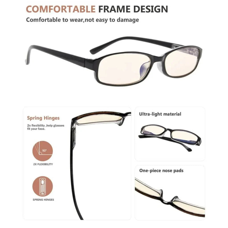 eyekeeper.com 5 Pack Rectangle Blue Light Filter Reading Glasses UVR908K Eyeglasses White Smoke 5 Pairs Mix / +0.50,5 Pairs Mix / +0.75,5 Pairs Mix / +1.00,5 Pairs Mix / +1.25,5 Pairs Mix / +1.50,5 Pairs Mix / +1.75,5 Pairs Mix / +2.00,5 Pairs Mix / +2.25,5 Pairs Mix / +2.50,5 Pairs Mix / +2.75,5 Pairs Mix / +3.00