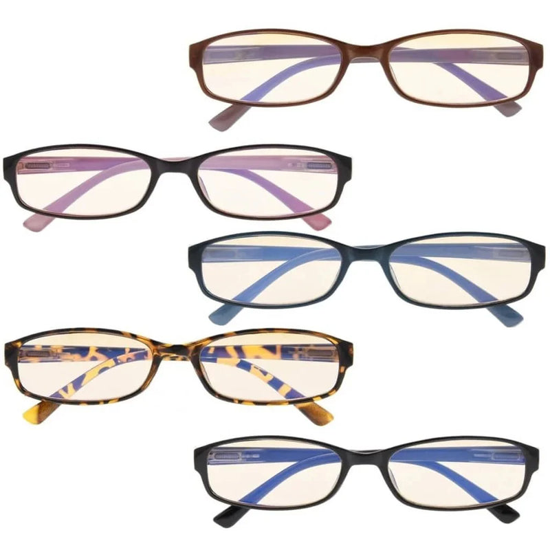 eyekeeper.com 5 Pack Rectangle Blue Light Filter Reading Glasses UVR908K Eyeglasses White Smoke 5 Pairs Mix / +0.50,5 Pairs Mix / +0.75,5 Pairs Mix / +1.00,5 Pairs Mix / +1.25,5 Pairs Mix / +1.50,5 Pairs Mix / +1.75,5 Pairs Mix / +2.00,5 Pairs Mix / +2.25,5 Pairs Mix / +2.50,5 Pairs Mix / +2.75,5 Pairs Mix / +3.00