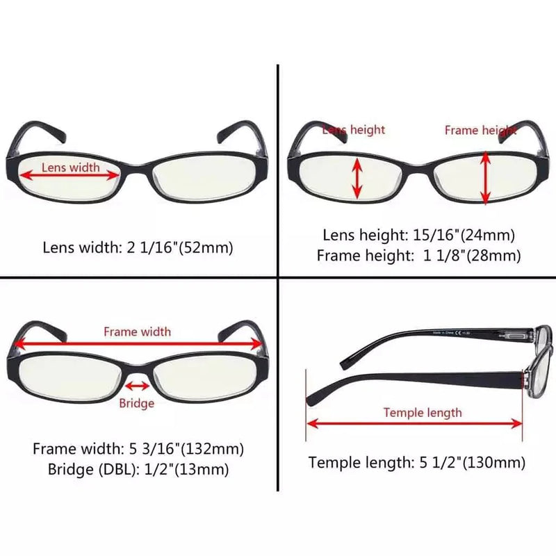 eyekeeper.com 5 Pack Rectangle Blue Light Filter Reading Glasses UVR9104K Eyeglasses White Smoke 5 Pairs Mix / without magnification,5 Pairs Mix / +0.50,5 Pairs Mix / +0.75,5 Pairs Mix / +1.00,5 Pairs Mix / +1.25,5 Pairs Mix / +1.50,5 Pairs Mix / +1.75,5 Pairs Mix / +2.00,5 Pairs Mix / +2.25,5 Pairs Mix / +2.50,5 Pairs Mix / +3.00
