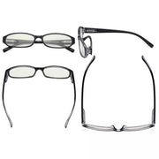 eyekeeper.com 5 Pack Rectangle Blue Light Filter Reading Glasses UVR9104K Eyeglasses White Smoke 5 Pairs Mix / without magnification,5 Pairs Mix / +0.50,5 Pairs Mix / +0.75,5 Pairs Mix / +1.00,5 Pairs Mix / +1.25,5 Pairs Mix / +1.50,5 Pairs Mix / +1.75,5 Pairs Mix / +2.00,5 Pairs Mix / +2.25,5 Pairs Mix / +2.50,5 Pairs Mix / +3.00