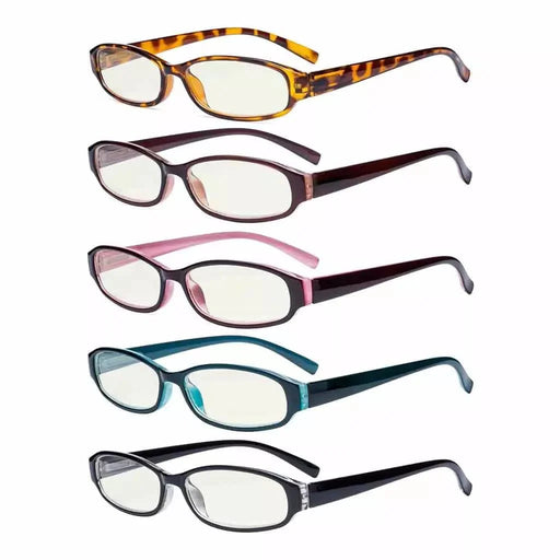 eyekeeper.com 5 Pack Rectangle Blue Light Filter Reading Glasses UVR9104K Eyeglasses White Smoke 5 Pairs Mix / without magnification,5 Pairs Mix / +0.50,5 Pairs Mix / +0.75,5 Pairs Mix / +1.00,5 Pairs Mix / +1.25,5 Pairs Mix / +1.50,5 Pairs Mix / +1.75,5 Pairs Mix / +2.00,5 Pairs Mix / +2.25,5 Pairs Mix / +2.50,5 Pairs Mix / +3.00