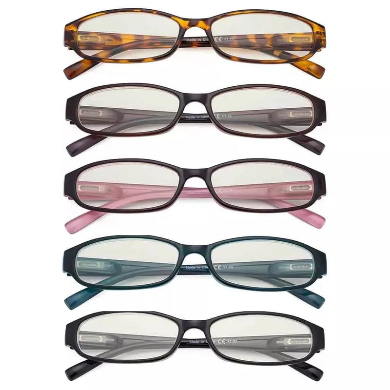 eyekeeper.com 5 Pack Rectangle Blue Light Filter Reading Glasses UVR9104K Eyeglasses White Smoke 5 Pairs Mix / without magnification,5 Pairs Mix / +0.50,5 Pairs Mix / +0.75,5 Pairs Mix / +1.00,5 Pairs Mix / +1.25,5 Pairs Mix / +1.50,5 Pairs Mix / +1.75,5 Pairs Mix / +2.00,5 Pairs Mix / +2.25,5 Pairs Mix / +2.50,5 Pairs Mix / +3.00
