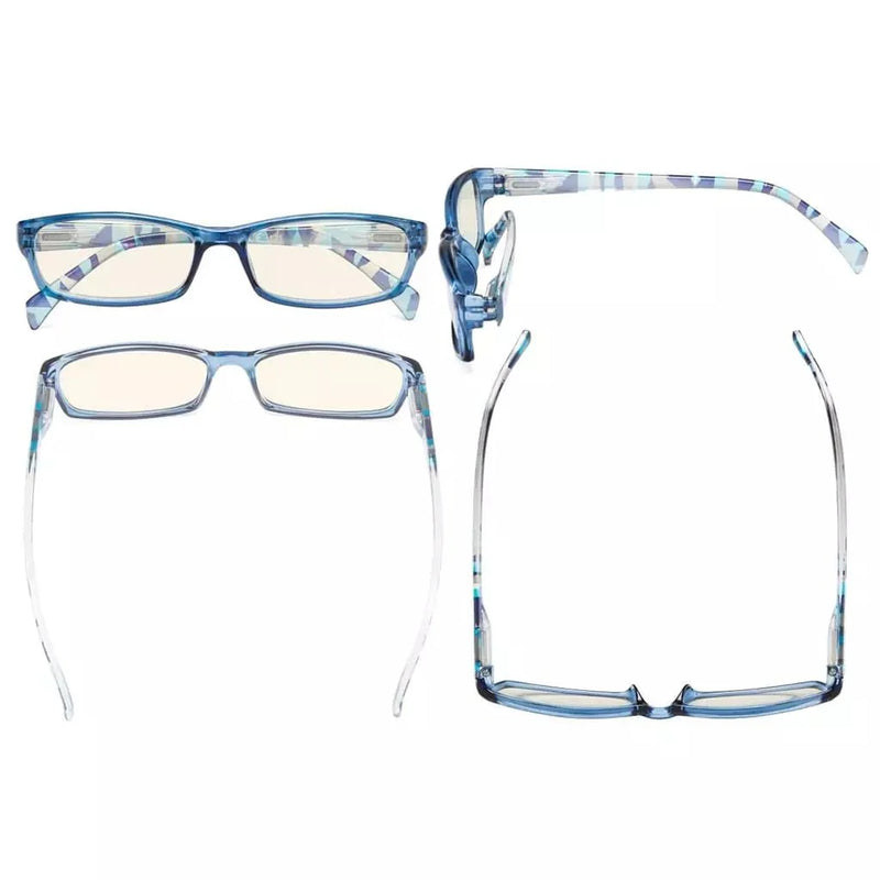 eyekeeper.com 5 Pack Rectangle Blue Light Filter Reading Glasses UVRT1803 Eyeglasses White Smoke 5 Pairs Mix / without magnification,5 Pairs Mix / +1.00,5 Pairs Mix / +1.25,5 Pairs Mix / +1.50,5 Pairs Mix / +1.75,5 Pairs Mix / +2.00,5 Pairs Mix / +2.25,5 Pairs Mix / +2.50,5 Pairs Mix / +2.75,5 Pairs Mix / +3.00,5 Pairs Mix / +3.50,5 Pairs Mix / +4.00