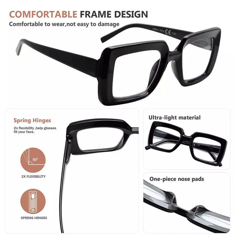 eyekeeper.com 5 Pack Rectangle Funky Reading Glasses Trendy Readers R2101 Eyeglasses White Smoke 5 Pairs Mix / without magnification,5 Pairs Mix / +0.50,5 Pairs Mix / +0.75,5 Pairs Mix / +1.00,5 Pairs Mix / +1.25,5 Pairs Mix / +1.50,5 Pairs Mix / +1.75,5 Pairs Mix / +2.00,5 Pairs Mix / +2.25,5 Pairs Mix / +2.50,5 Pairs Mix / +2.75,5 Pairs Mix / +3.00