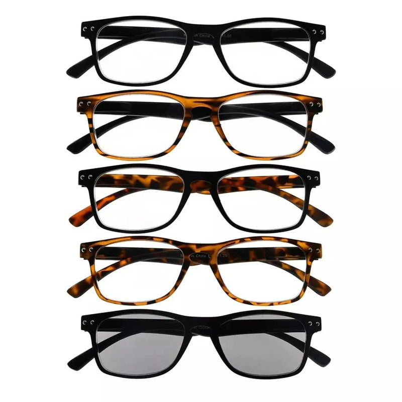 eyekeeper.com 5 Pack Rectangle Readers Vintage Reading Sunglasses R046 Eyeglasses White Smoke 5 Pairs Mix / +0.50,5 Pairs Mix / +0.75,5 Pairs Mix / +1.00,5 Pairs Mix / +1.25,5 Pairs Mix / +1.50,5 Pairs Mix / +1.75,5 Pairs Mix / +2.00,5 Pairs Mix / +2.25,5 Pairs Mix / +2.50,5 Pairs Mix / +2.75,5 Pairs Mix / +3.00,5 Pairs Mix / +3.50,5 Pairs Mix / +