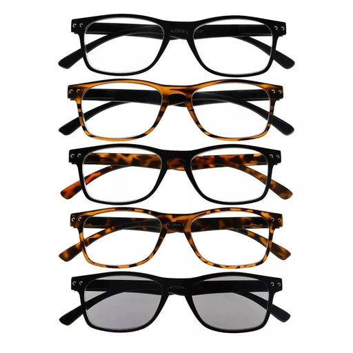 eyekeeper.com 5 Pack Rectangle Readers Vintage Reading Sunglasses R046 Eyeglasses White Smoke 5 Pairs Mix / +0.50,5 Pairs Mix / +0.75,5 Pairs Mix / +1.00,5 Pairs Mix / +1.25,5 Pairs Mix / +1.50,5 Pairs Mix / +1.75,5 Pairs Mix / +2.00,5 Pairs Mix / +2.25,5 Pairs Mix / +2.50,5 Pairs Mix / +2.75,5 Pairs Mix / +3.00,5 Pairs Mix / +3.50,5 Pairs Mix / +