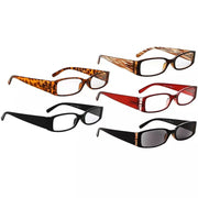 eyekeeper.com 5 Pack Rectangle Reading Glasses Chic Readers 3-R040 Eyeglasses White Smoke 5 Pairs Mix / +0.50,5 Pairs Mix / +0.75,5 Pairs Mix / +1.00,5 Pairs Mix / +1.25,5 Pairs Mix / +1.50,5 Pairs Mix / +1.75,5 Pairs Mix / +2.00,5 Pairs Mix / +2.25,5 Pairs Mix / +2.50,5 Pairs Mix / +2.75,5 Pairs Mix / +3.00,5 Pairs Mix / +3.50,5 Pairs Mix / +