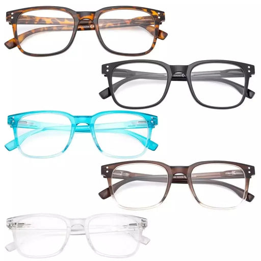 eyekeeper.com 5 Pack Rectangle Reading Glasses Stylish Readers RT1804 Eyeglasses White Smoke 5 Pairs Mix / +0.50,5 Pairs Mix / +0.75,5 Pairs Mix / +1.00,5 Pairs Mix / +1.25,5 Pairs Mix / +1.50,5 Pairs Mix / +1.75,5 Pairs Mix / +2.00,5 Pairs Mix / +2.25,5 Pairs Mix / +2.50,5 Pairs Mix / +2.75,5 Pairs Mix / +3.00,5 Pairs Mix / +3.50,5 Pairs Mix / +
