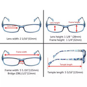 eyekeeper.com 5 Pack Rectangle Reading Glasses with Pattern Temples RT1803 Eyeglasses White Smoke 5 Pairs Mix / +0.50,5 Pairs Mix / +0.75,5 Pairs Mix / +1.00,5 Pairs Mix / +1.25,5 Pairs Mix / +1.50,5 Pairs Mix / +1.75,5 Pairs Mix / +2.00,5 Pairs Mix / +2.25,5 Pairs Mix / +2.50,5 Pairs Mix / +2.75,5 Pairs Mix / +3.00,5 Pairs Mix / +3.50,5 Pairs Mix / +