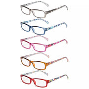 eyekeeper.com 5 Pack Rectangle Reading Glasses with Pattern Temples RT1803 Eyeglasses White Smoke 5 Pairs Mix / +0.50,5 Pairs Mix / +0.75,5 Pairs Mix / +1.00,5 Pairs Mix / +1.25,5 Pairs Mix / +1.50,5 Pairs Mix / +1.75,5 Pairs Mix / +2.00,5 Pairs Mix / +2.25,5 Pairs Mix / +2.50,5 Pairs Mix / +2.75,5 Pairs Mix / +3.00,5 Pairs Mix / +3.50,5 Pairs Mix / +