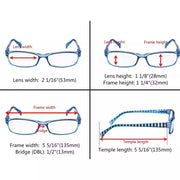 eyekeeper.com 5 Pack Rectangle Reading Glasses with Stripe Arms RT1803S Eyeglasses White Smoke 5 Pairs Mix / +0.50,5 Pairs Mix / +0.75,5 Pairs Mix / +1.00,5 Pairs Mix / +1.25,5 Pairs Mix / +1.50,5 Pairs Mix / +1.75,5 Pairs Mix / +2.00,5 Pairs Mix / +2.25,5 Pairs Mix / +2.50,5 Pairs Mix / +2.75,5 Pairs Mix / +3.00,5 Pairs Mix / +3.50