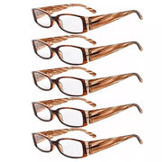 eyekeeper.com 5 Pack Rectangle Stylish Reading Glasses R040-A Eyeglasses White Smoke Stripe-5pcs / +0.50,Stripe-5pcs / +0.75,Stripe-5pcs / +1.00,Stripe-5pcs / +1.25,Stripe-5pcs / +1.50,Stripe-5pcs / +1.75,Stripe-5pcs / +2.00,Stripe-5pcs / +2.25,Stripe-5pcs / +2.50,Stripe-5pcs / +2.75,Stripe-5pcs / +3.00,Stripe-5pcs / +3.25,Stripe-5pcs / +
