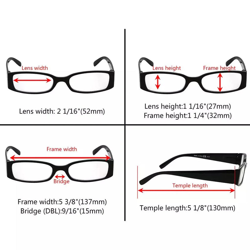 eyekeeper.com 5 Pack Rectangle Stylish Reading Glasses R040-A Eyeglasses White Smoke 5 Pairs Mix / +0.50,5 Pairs Mix / +0.75,5 Pairs Mix / +1.00,5 Pairs Mix / +1.25,5 Pairs Mix / +1.50,5 Pairs Mix / +1.75,5 Pairs Mix / +2.00,5 Pairs Mix / +2.25,5 Pairs Mix / +2.50,5 Pairs Mix / +2.75,5 Pairs Mix / +3.00,5 Pairs Mix / +3.25,5 Pairs Mix / +