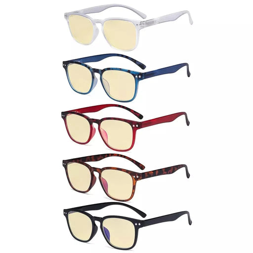 eyekeeper.com 5 Pack Retro Blue Light Blocking Reading Glasses TM079 Eyeglasses White Smoke 5 Pairs Mix / without magnification,5 Pairs Mix / +0.50,5 Pairs Mix / +0.75,5 Pairs Mix / +1.00,5 Pairs Mix / +1.25,5 Pairs Mix / +1.50,5 Pairs Mix / +1.75,5 Pairs Mix / +2.00,5 Pairs Mix / +2.25,5 Pairs Mix / +2.50,5 Pairs Mix / +3.00