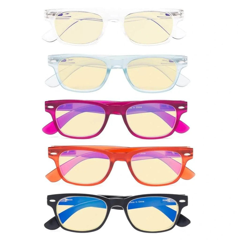 eyekeeper.com 5 Pack Retro Blue Light Blocking Reading Glasses TMFH4 Eyeglasses White Smoke 5 Pairs Mix / without magnification,5 Pairs Mix / +0.50,5 Pairs Mix / +0.75,5 Pairs Mix / +1.00,5 Pairs Mix / +1.25,5 Pairs Mix / +1.50,5 Pairs Mix / +1.75,5 Pairs Mix / +2.00,5 Pairs Mix / +2.50,5 Pairs Mix / +3.00