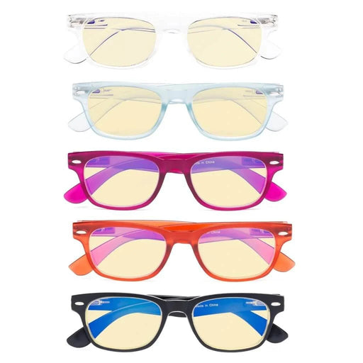 eyekeeper.com 5 Pack Retro Blue Light Blocking Reading Glasses TMFH4 Eyeglasses White Smoke 5 Pairs Mix / without magnification,5 Pairs Mix / +0.50,5 Pairs Mix / +0.75,5 Pairs Mix / +1.00,5 Pairs Mix / +1.25,5 Pairs Mix / +1.50,5 Pairs Mix / +1.75,5 Pairs Mix / +2.00,5 Pairs Mix / +2.50,5 Pairs Mix / +3.00