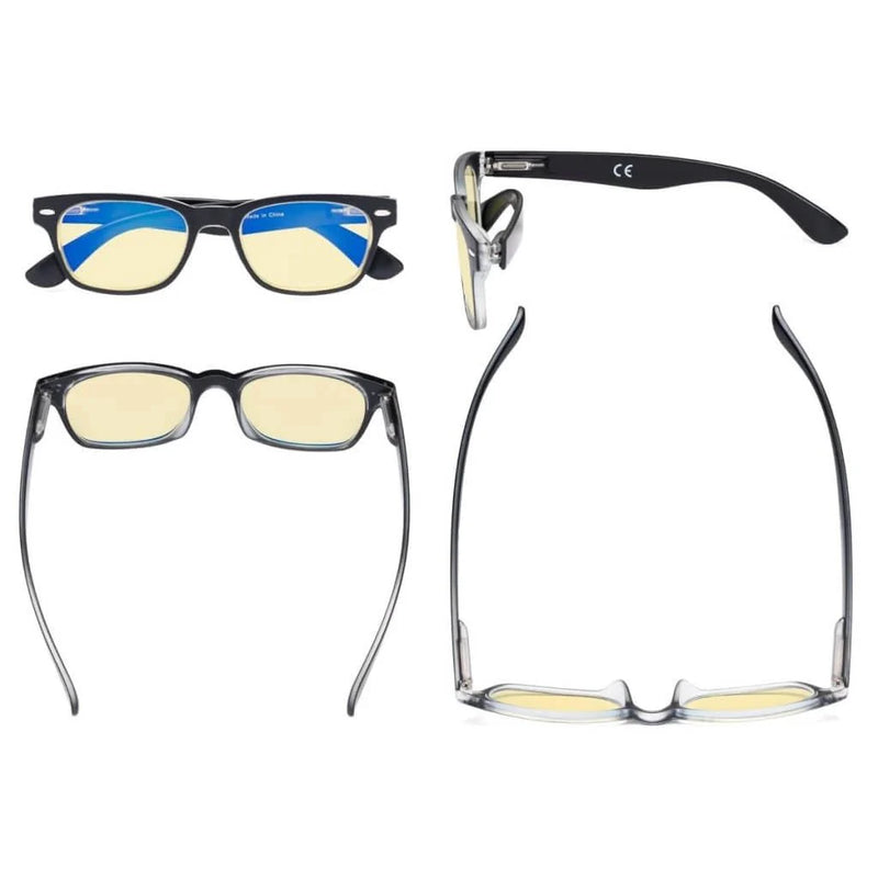 eyekeeper.com 5 Pack Retro Blue Light Blocking Reading Glasses TMFH4 Eyeglasses White Smoke 5 Pairs Mix / without magnification,5 Pairs Mix / +0.50,5 Pairs Mix / +0.75,5 Pairs Mix / +1.00,5 Pairs Mix / +1.25,5 Pairs Mix / +1.50,5 Pairs Mix / +1.75,5 Pairs Mix / +2.00,5 Pairs Mix / +2.50,5 Pairs Mix / +3.00