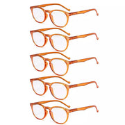 eyekeeper.com 5 Pack Retro Oval Reading Glasses Include Sunglasses R071 Eyeglasses White Smoke Orange-5pcs / without magnification,Orange-5pcs / +0.50,Orange-5pcs / +0.75,Orange-5pcs / +1.00,Orange-5pcs / +1.25,Orange-5pcs / +1.50,Orange-5pcs / +1.75,Orange-5pcs / +2.00,Orange-5pcs / +2.25,Orange-5pcs / +2.50,Orange-5pcs / +2.75,Orange-5pcs / +3.00