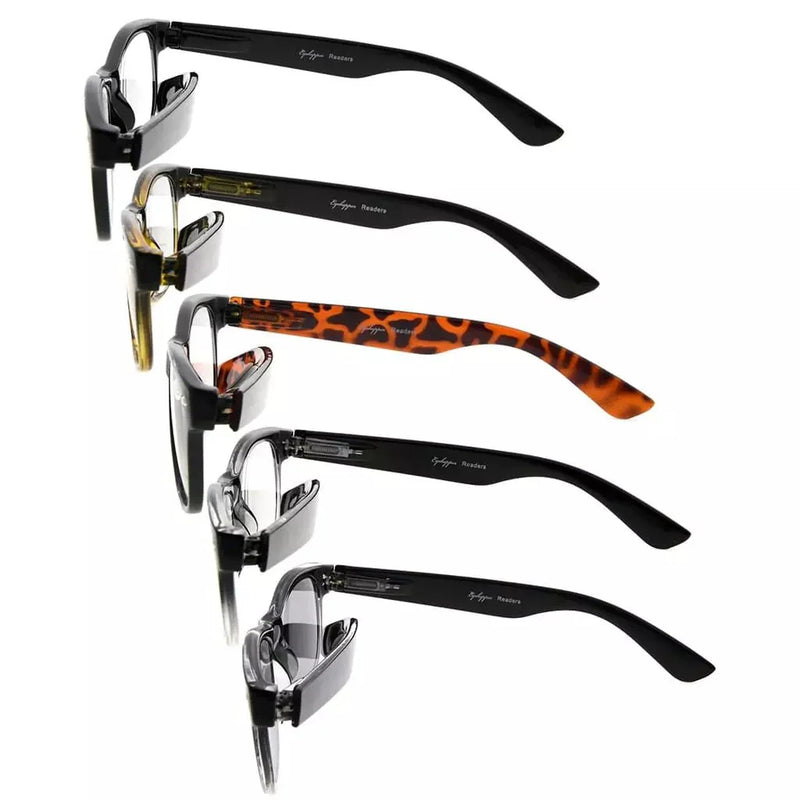 eyekeeper.com 5 Pack Retro Reading Glasses with Sunglasses R011-A Eyeglasses White Smoke 5 Pairs Mix / +0.50,5 Pairs Mix / +0.75,5 Pairs Mix / +1.00,5 Pairs Mix / +1.25,5 Pairs Mix / +1.50,5 Pairs Mix / +1.75,5 Pairs Mix / +2.00,5 Pairs Mix / +2.25,5 Pairs Mix / +2.50,5 Pairs Mix / +2.75,5 Pairs Mix / +3.00,5 Pairs Mix / +3.50,5 Pairs Mix / +