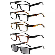 eyekeeper.com 5 Pack Retro Style Reading Glasses Rectangle Readers R057 Eyeglasses White Smoke 5 Pairs Mix / +1.00,5 Pairs Mix / +1.25,5 Pairs Mix / +1.50,5 Pairs Mix / +1.75,5 Pairs Mix / +2.00,5 Pairs Mix / +2.25,5 Pairs Mix / +2.50,5 Pairs Mix / +2.75,5 Pairs Mix / +3.00,5 Pairs Mix / +3.50,5 Pairs Mix / +4.00