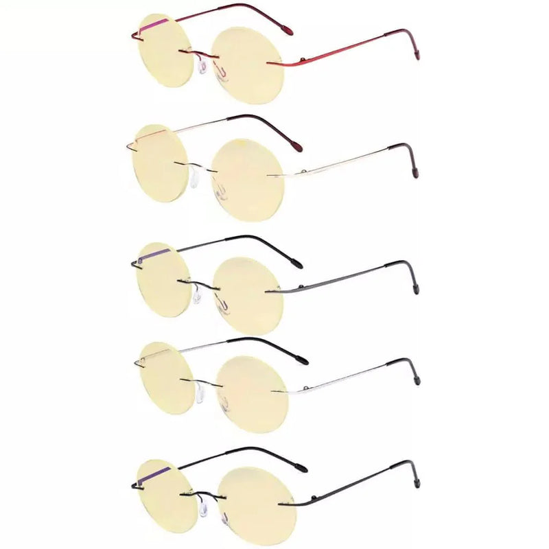 eyekeeper.com 5 Pack Round Blue light Blocking Reading Glasses TMWK26 Eyeglasses White Smoke 5 Pairs Mix / +0.50,5 Pairs Mix / +0.75,5 Pairs Mix / +1.00,5 Pairs Mix / +1.25,5 Pairs Mix / +3.00,5 Pairs Mix / +3.50,5 Pairs Mix / +4.00