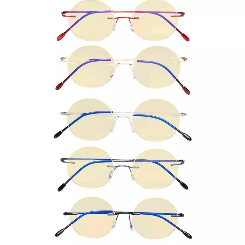 eyekeeper.com 5 Pack Round Blue light Blocking Reading Glasses TMWK26 Eyeglasses White Smoke 5 Pairs Mix / +0.50,5 Pairs Mix / +0.75,5 Pairs Mix / +1.00,5 Pairs Mix / +1.25,5 Pairs Mix / +3.00,5 Pairs Mix / +3.50,5 Pairs Mix / +4.00