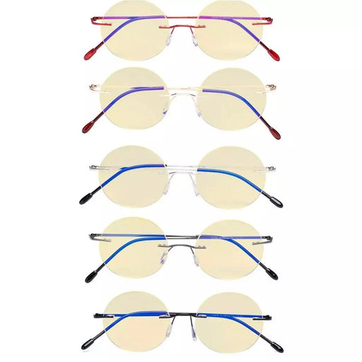 eyekeeper.com 5 Pack Round Blue light Blocking Reading Glasses TMWK26 Eyeglasses White Smoke 5 Pairs Mix / +0.50,5 Pairs Mix / +0.75,5 Pairs Mix / +1.00,5 Pairs Mix / +1.25,5 Pairs Mix / +3.00,5 Pairs Mix / +3.50,5 Pairs Mix / +4.00